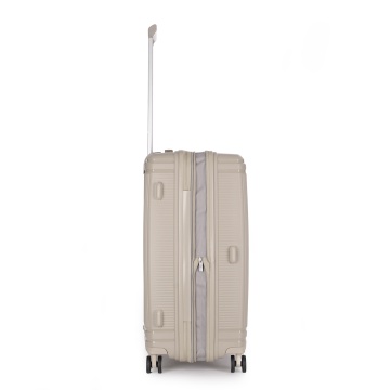 Troler Mediu extensibil Stratic M Straw T, 67x46.5x27.5 cm, Bej - Img 5