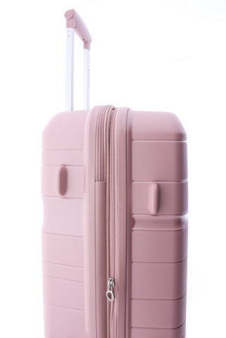 Troler mediu Gladiator Boxing MG 3811, roti cu suspenie, extensibil, polipropilena, 67 cm, rose - Img 7