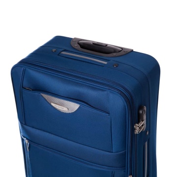 Troler mediu Lamonza Atlanta 64x41x24 cm, 3.30 kg, extensibil 30%, albastru - Img 3