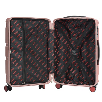 Troler Mediu Lee Cooper London, ABS, 4 Roti Duble, Cifru, 66.5 cm, Rose - Img 2