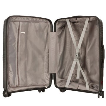 Troler mediu Madisson SW42103, polipropilena, cifru, 4 roti duble, 67, negru - Img 2