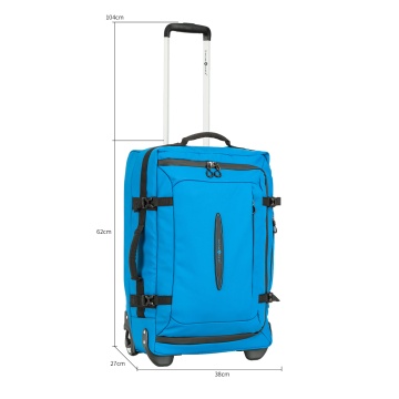 Troler mediu Snowball SW42503, 62x38x27 cm, bagaj de cala, 57L, 2 roti, poliester impermeabil, albastru - Img 3