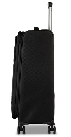 Troler mediu Worldpack Bern F10508, 68x42x27 cm, bagaj de cală, poliester, cifru TSA, 4 roți duble, negru - Img 5