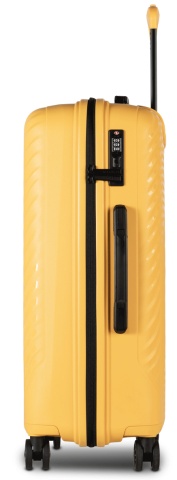 Troler Mediu Worldpack MAUI, F10520, 65 cm, Polipropilenă, Cifru TSA, 4 Roți Duble 360°, Galben - Img 6