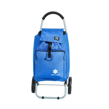 Carucior cumparaturi Madisson SW42028, 55L, 2 roti, buzunar termoizolant, albastru - Img 13