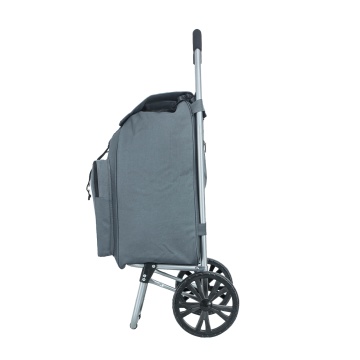 Carucior cumparaturi Madisson SW42028, 55L, 2 roti, buzunar termoizolant, gri - Img 15