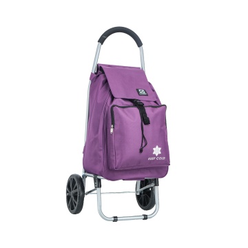 Carucior cumparaturi Madisson SW42028, 55L, 2 roti, buzunar termoizolant, mov - Img 17