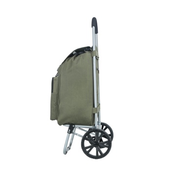 Carucior cumparaturi Madisson SW42028, 55L, 2 roti, buzunar termoizolant, kaki - Img 16