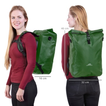 Geanta Bicicleta, Tip Rucsac, Material Tarpaulin, Dutch Mountains, Carbon, 604388, Verde - Img 11