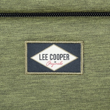 Geanta de voiaj cu role Lee Cooper, 2 compartimente, poliester 600D/bumbac, 98L, 70 cm, grena - Img 8
