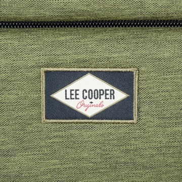 Geanta de voiaj cu role Lee Cooper, 2 compartimente, poliester 600D/bumbac, 98L, 70 cm, kaki - Img 8