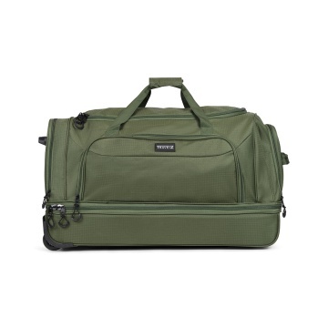 Geanta de voiaj cu role XL TravelZ, 2 compartimente, poliester, 72 cm, verde - Img 6