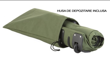 Geanta de voiaj pliabila cu role TravelZ 81W Verde - Img 2