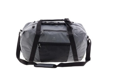 Geanta de voiaj/sport Vogart Boreal, 55x31x25 cm, pentru calatorii/sala, nylon ripstop, curea detasabila, gri - Img 5