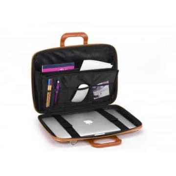 Geanta lux business laptop 17" Cocco-Galben - Img 2