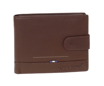 Portofel, Barbati, Piele Naturala, RFID* Secure, Diplomat, MN 112, Maro - Img 1