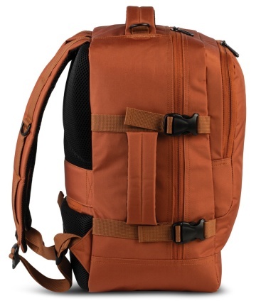Rucsac avion 40x25x20 cm, bagaj de mână Wizz Air/Ryanair, 20 L, Bestway cabin pro small, F40328, caramiziu - Img 9