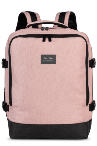 Rucsac Avion 40x30x20 cm Wizz Air/Ryanair, Poliester, 24 L, Bestway Cabin Pro, Rose - Img 6