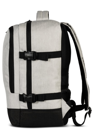 Rucsac Avion 40x30x20 cm Wizz Air/Ryanair, Poliester, 24 L, Bestway Cabin Pro, Gri Alb - Img 4