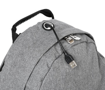 Rucsac Avion, Diplomat, Port USB, BF 25 R, Gri - Img 2