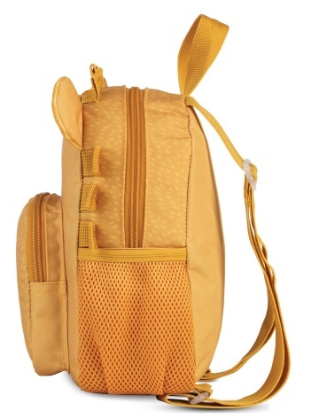 Rucsac copii Fabrizio F20689, 21x24x13 cm, poliester, model leu, galben mustar - Img 2