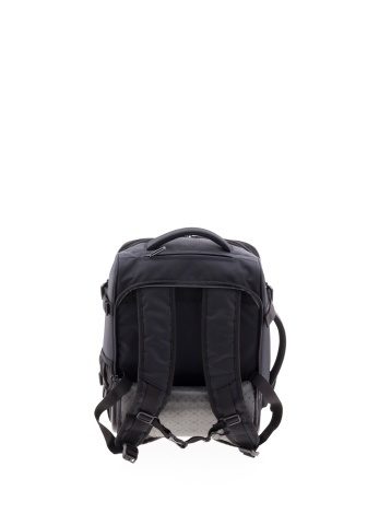 Rucsac cu role 40x30x20/23 cm extensibil, bagaj de mână Wizz Air/Ryanair, 24/28L, poliester hidrofug, 15 inch, Gladiator Loop, negru - Img 6