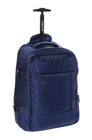 Rucsac cu role Diplomat, 55x40x23 cm, 40 L, poliester impermeabil, ZC111, albastru