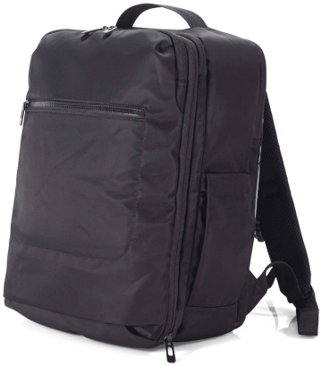Rucsac extensibil calatorie 40x25x20 cm Ryanair/Wizz Air, Benzi BZ 5815, poliester, negru