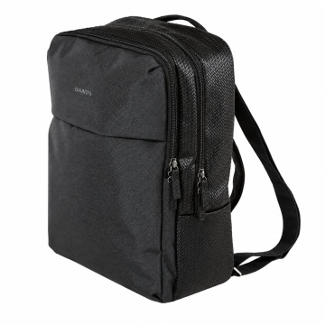 Rucsac Laptop 14" Davidts Portofino Wizz Air/Ryanair, 40 x 28 x 14 cm, Poliester 1680D/Piele ecologica, Antracit