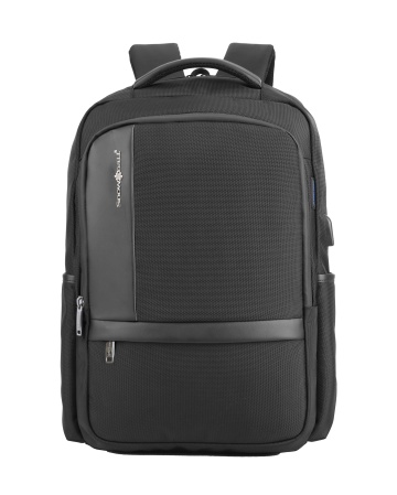 Rucsac laptop 15.6 " Snowball SW22146, 46×30×14 cm , extensibil +20%, impermeabil, port USB, poliester 1680D, negru - Img 10