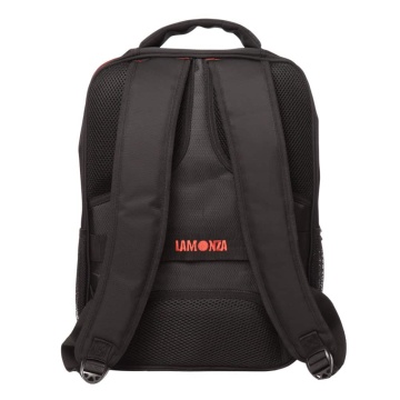 Rucsac laptop 15" Lamonza Toledo 42x31x13 cm, 800 gr, negru / rosu - Img 3