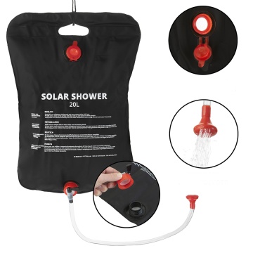 Set 3 piese camping pentru spalat Dutch Mountains: dus solar, rezervor de apa, chiuveta pliabila, 102282 - Img 2