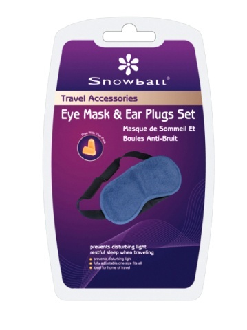 Set Ochelari + Dopuri de urechi pentru dormit, Snowball, SW68004 - Img 2