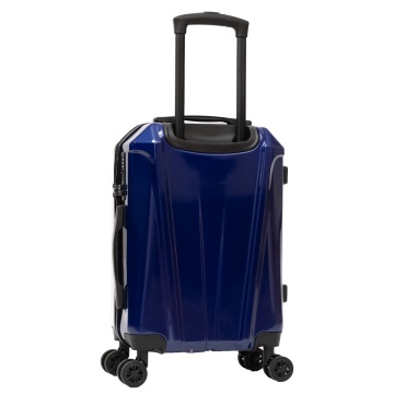 Set Troler de cabină Aventor + Geantă voiaj Benzi 40x25x20 cm, Bleumarin - Img 6