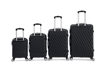 Set trolere Aventor, Polipropilenă, Cifru TSA, 4 Roți Duble 360°, AV109, 4 Piese, Negru - Img 17