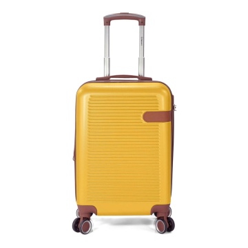 Set trolere extensibile Benzi BZ 5824, ABS, 1 bagaj de cabina si 2 de cala, cifru, 4 roti duble 360°, galben mustar - Img 8