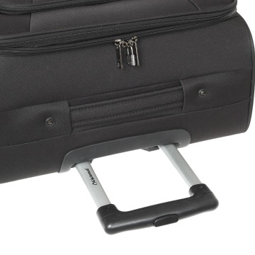Set trolere Extensibile Diplomat, Poliester, Cifru, 2 Roți, ZC 980, Negru - Img 4