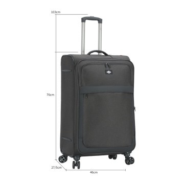 Set Trolere Extensibile Lee Cooper, Poliester, 4 Roti duble, Cifru, LC33503, Antracit - Img 5