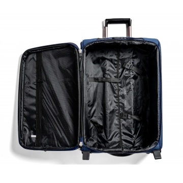Set trolere Extensibile Rowex Prime, Poliester, 4 Roti duble, Cifru, Bleumarin - Img 2