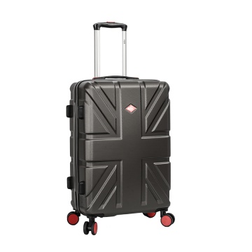 Set Trolere Lee Cooper London, ABS, 4 Roti Duble, Cifru, 3 Piese, Antracit - Img 9