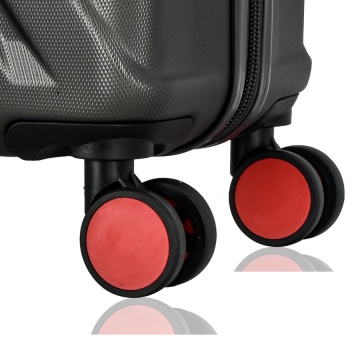 Set Trolere Lee Cooper London, ABS, 4 Roti Duble, Cifru, 3 Piese, Antracit - Img 19