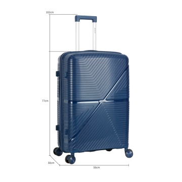 Set trolere Madisson SW42103, polipropilena, cifru, 4 roti duble, 3 piese, bleumarin - Img 8