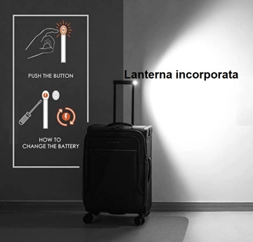 Set Trolere Poliester Impermeabil Verage Toledo, Lanterna, Captuseala Antibacteriana, Cifru TSA, 3 Piese, Negru - Img 3