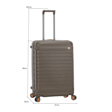 Set Trolere Snowball, 3 Piese, 100% Polipropilenă, Închidere Clapetă, SW57203, Maro - Img 4