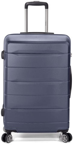 Troler Cabina ABS 4 Roti Duble Benzi BZ 5583 - 54 cm Bleumarin