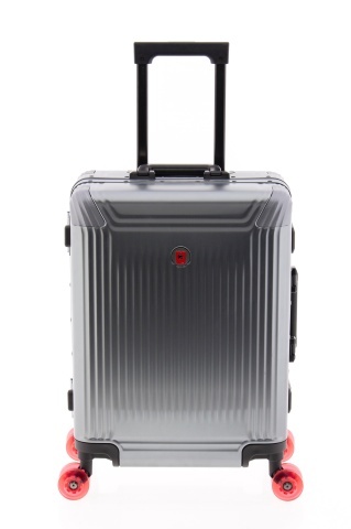 Troler Cabină din Aluminiu Gladiator Luma 55x40x23 cm, Cifru TSA, 4 Roți Duble, Antracit - Img 5