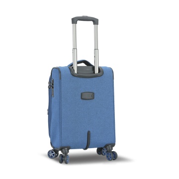 Troler Cabină Extensibil 55x35x20 cm Lee Cooper, Poliester, 4 Roti Duble, LC33503, Albastru - Img 11