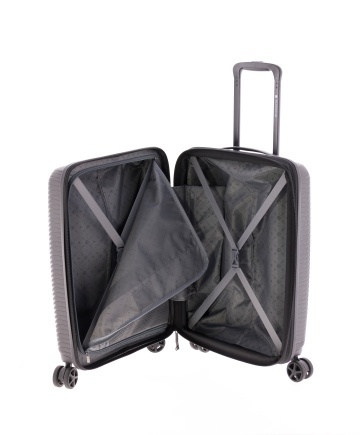 Troler Cabină Extensibil 55x40x20 cm Gladiator Vincent, Polipropilenă, Cifru TSA, Negru - Img 2