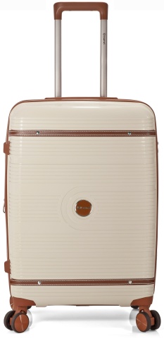 Troler Cabină Extensibil Benzi 55x35x20 cm, Polipropilenă, Cifru, BZ 5900, Bej