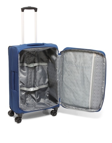 Troler Cabina Extensibil Gladiator 3D MG 2010, Poliester, 4 Roti Duble, 55 cm, Bleumarin - Img 2